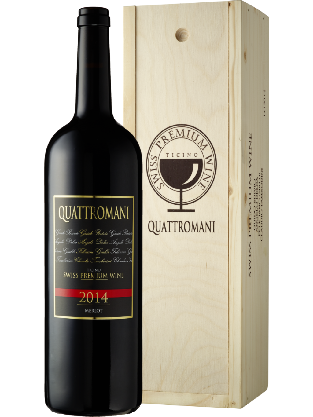 (150cl) Vini & Distillati Angelo Delea SA, 2022 Merlot Quattromani Ticino DOC (75cl)